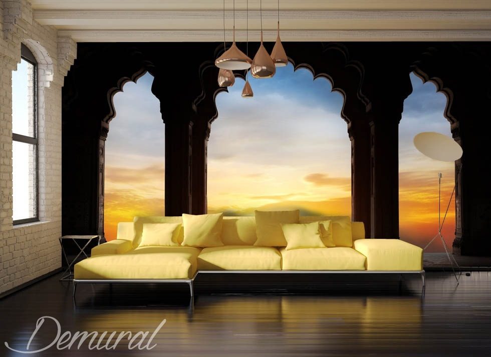 A window on the exoticism Sunsets wallpaper mural Photo wallpapers Demural