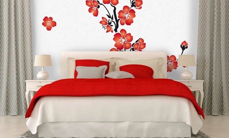 a floral coquetry bedroom wallpaper mural photo wallpapers demural