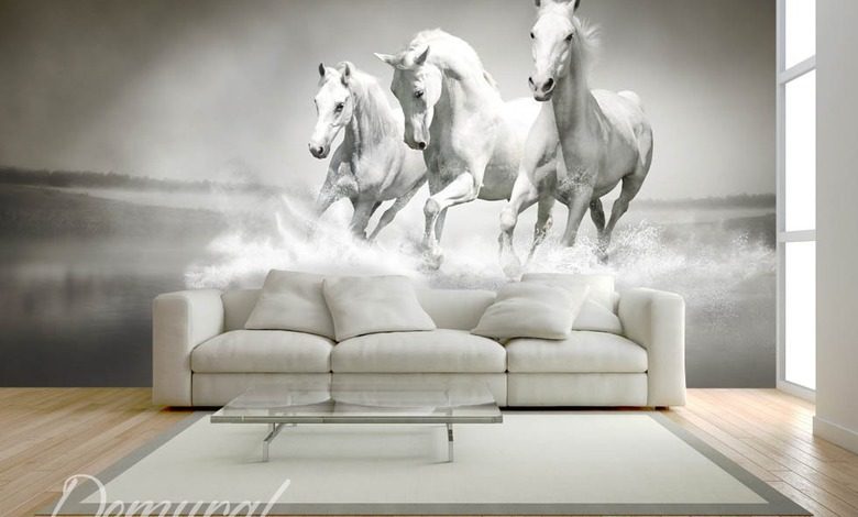 like galloping horses animals wallpaper mural photo wallpapers demural