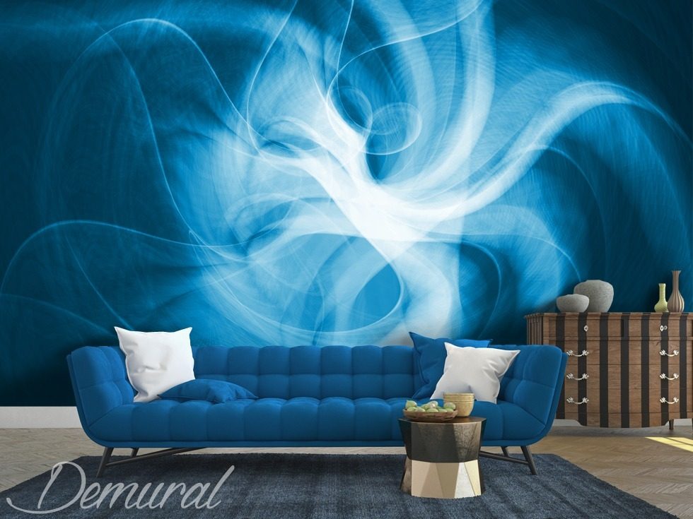 Blue energy Abstraction wallpaper mural Photo wallpapers Demural