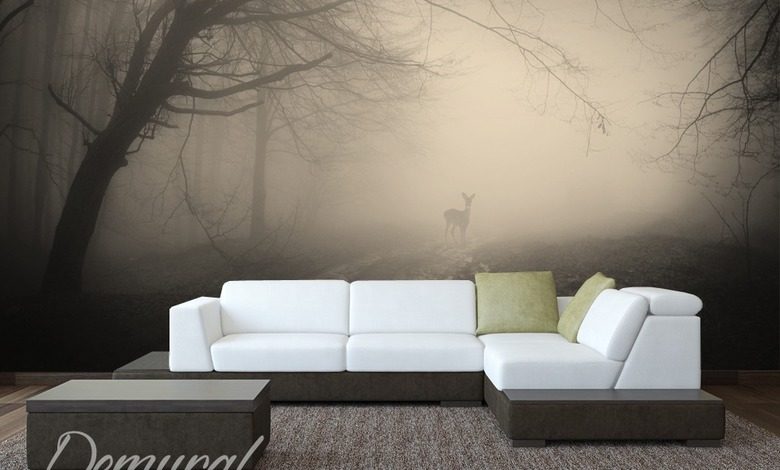 deer hunter living room wallpaper mural photo wallpapers demural