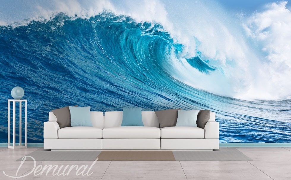 Sea wave Living room wallpaper mural Photo wallpapers Demural