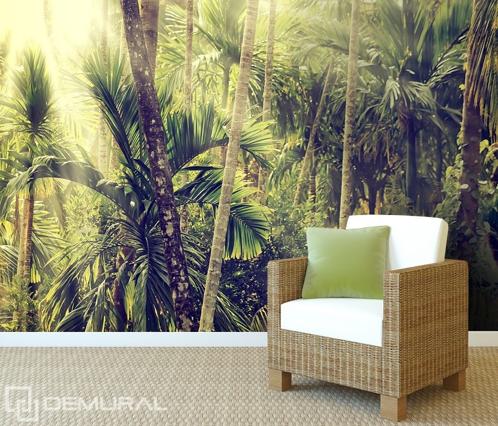 In a wild jungle Forest wallpaper mural Photo wallpapers Demural