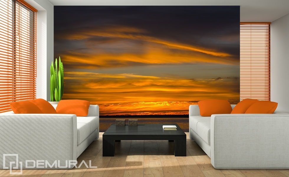 The sea sky during the sunset Sunsets wallpaper mural Photo wallpapers Demural