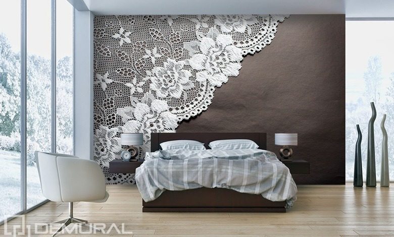 lace dream bedroom wallpaper mural photo wallpapers demural