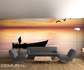 lonely voyage landscapes wallpaper mural photo wallpapers demural