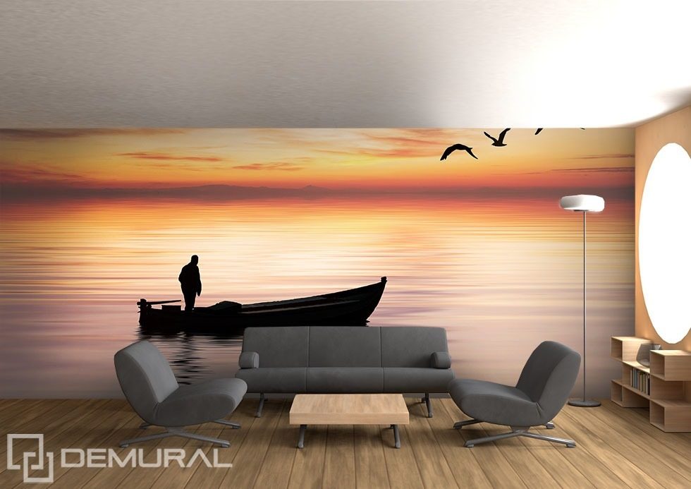 Lonely voyage Landscapes wallpaper mural Photo wallpapers Demural