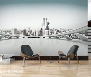 on the panorama terrace cities wallpaper mural photo wallpapers demural