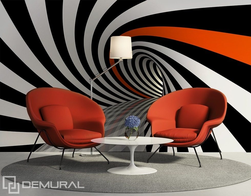 Twisted tunnel Three-dimensional wallpaper, mural Photo wallpapers Demural