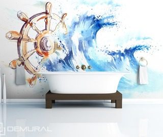 take the helm nautical style wallpaper mural photo wallpapers demural