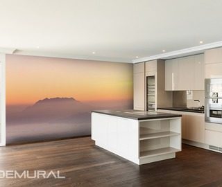 foggy hills kitchen wallpaper mural photo wallpapers demural