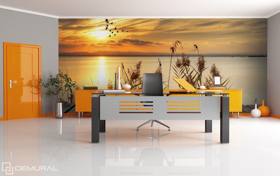 Lake fantasies of sunset Office wallpaper mural Photo wallpapers Demural