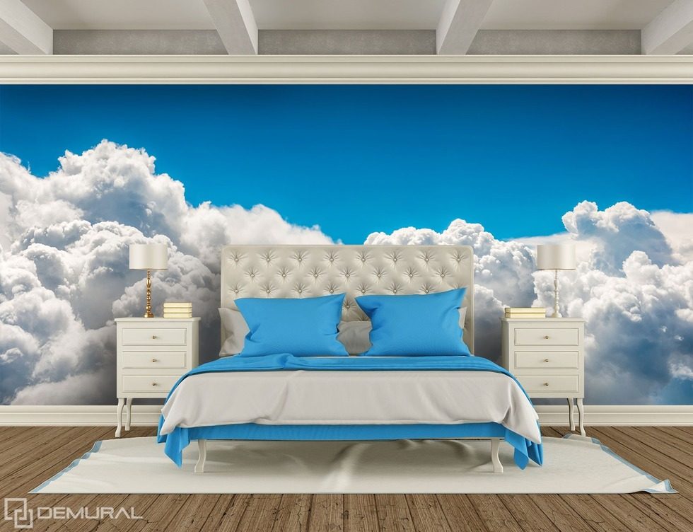 With the head in the clouds - Sky dreams Sky wallpaper mural Photo wallpapers Demural