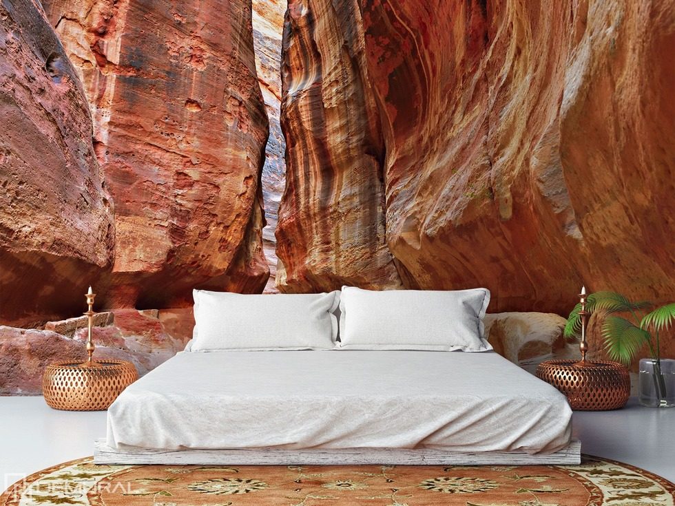 Bedroom in the canyon Bedroom wallpaper mural Photo wallpapers Demural