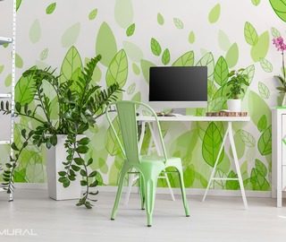 floristically green treat living room wallpaper mural photo wallpapers demural