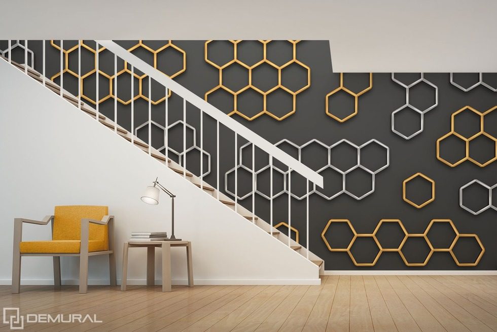 Like in a hive - Magic of geometry Patterns wallpaper mural Photo wallpapers Demural
