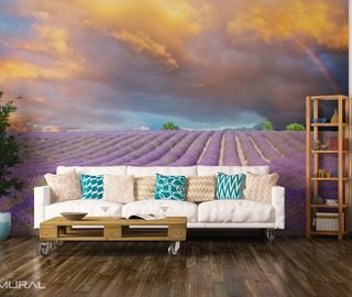walking on the provencal fields provence wallpaper mural photo wallpapers demural