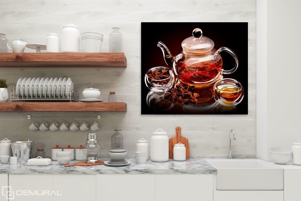 Teatime Canvas prints in kitchen Canvas prints Demural