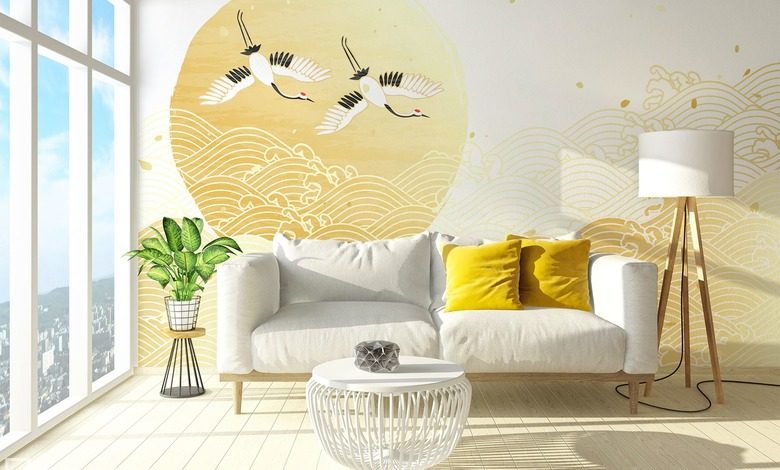 a peaceful flight oriental wallpaper mural photo wallpapers demural