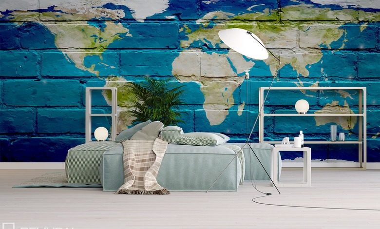 world within reach world maps wallpaper mural photo wallpapers demural