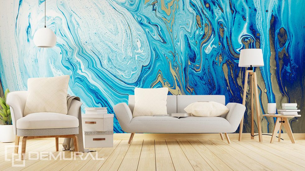 The poetry of the azure Abstraction wallpaper mural Photo wallpapers Demural