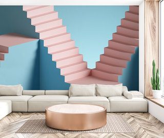 sweet three dimensional staircase three dimensional wallpaper mural photo wallpapers demural