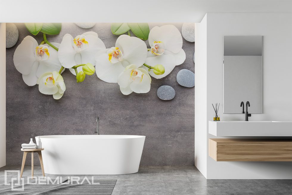 Decoration for the spa salon at home - enjoy the relaxation Bathroom wallpaper mural Photo wallpapers Demural